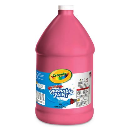 Washable Paint, Red, 1 gal Bottle1