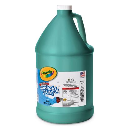 Washable Paint, Green, 1 gal Bottle1
