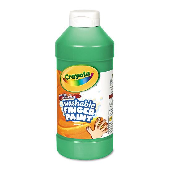 Washable Fingerpaint, Green, 16 oz Bottle1