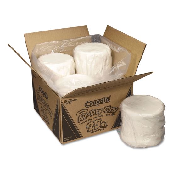 Air-Dry Clay, White, 25 lbs1