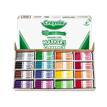Non-Washable Marker, Broad Bullet Tip, Assorted Classic Colors, 256/Box1