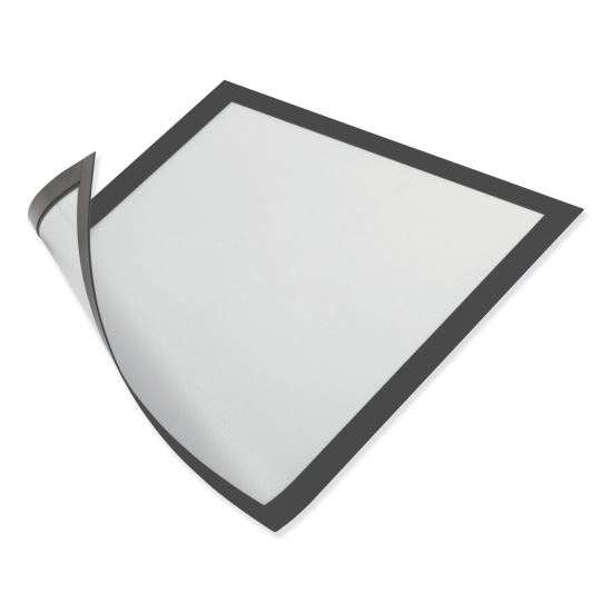 DURAFRAME Magnetic Sign Holder, 5.5 x 8.5, Black Frame, 2/Pack1