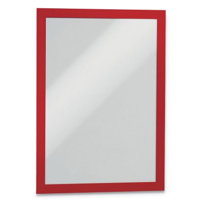 DURAFRAME Sign Holder, 8.5 x 11, Red Frame, 2/Pack1