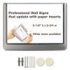 Click Sign Holder For Interior Walls, 6.75 x 0.63 x 5.13, Gray2
