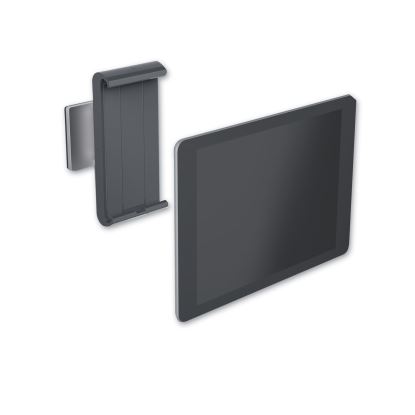Wall-Mounted Tablet Holder, Silver/Charcoal Gray1