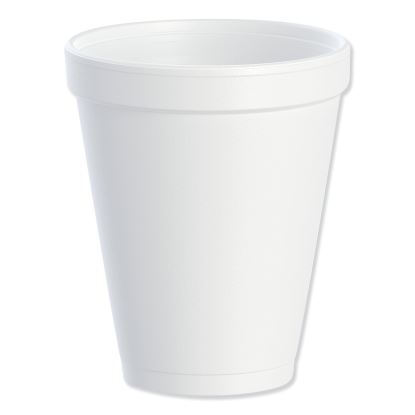 Foam Drink Cups, 10 oz, White, 25/Bag, 40 Bags/Carton1