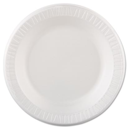 Quiet Classic Laminated Foam Dinnerware, Plate, 10.25" dia, White, 125/Pack, 4 Packs/Carton1
