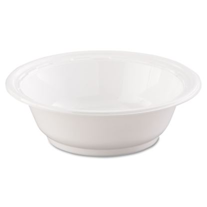 Famous Service Plastic Dinnerware, Bowl, 12 oz, White, 125/Pack, 8 Packs/Carton1