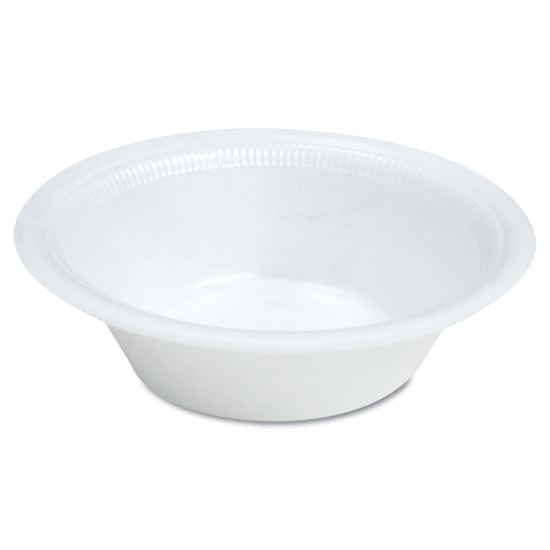 Quiet Classic Laminated Foam Dinnerware, Bowl, 12 oz, White, 125/Pack1