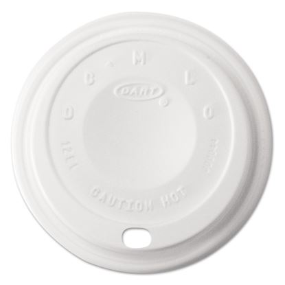 Cappuccino Dome Sipper Lids, Fits 12 oz, White, 1,000/Carton1