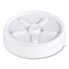Plastic Lids for Foam Cups, Bowls and Containers, Vented, Fits 6-14 oz, White, 100/Pack, 10 Packs/Carton2