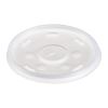 Plastic Lids for Foam Cups, Bowls and Containers, Flat with Straw Slot, Fits 6-14 oz, Translucent, 1,000/Carton1