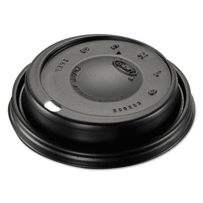 Cappuccino Dome Sipper Lids, Fits 12 oz to 24 oz Cups, Black, 100/Pack, 10 Packs/Carton1