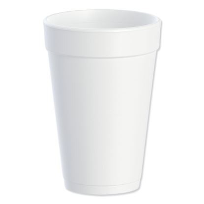 Foam Drink Cups, 16 oz, White, 25/Bag, 40 Bags/Carton1