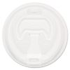 Optima Reclosable Lid, Fits 12 oz to 24 oz Foam Cups, White, 100 Pack, 10 Packs/Carton1