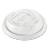 Optima Reclosable Lid, Fits 12 oz to 24 oz Foam Cups, White, 100/Pack2