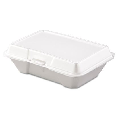 Foam Hinged Lid Containers, 1-Compartment, 6.4 x 9.3 x 2.9, White, 200/Carton1