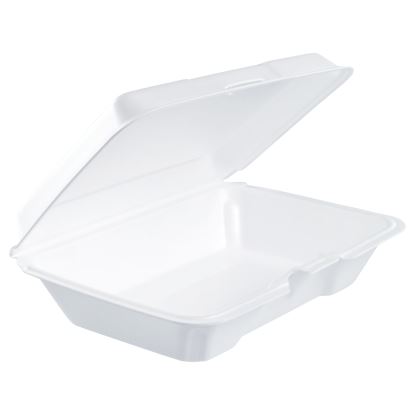 Foam Hinged Lid Containers, 6.4 x 9.3 x 2.6, White, 200/Carton1