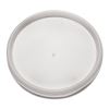 Plastic Lids for Foam Cups, Bowls and Containers, Flat, Vented, Fits 6-32 oz, Translucent, 100/Pack, 10 Packs/Carton 1