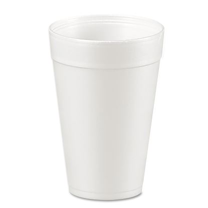 Foam Drink Cups, 32 oz, White, 25/Bag, 20 Bags/Carton1