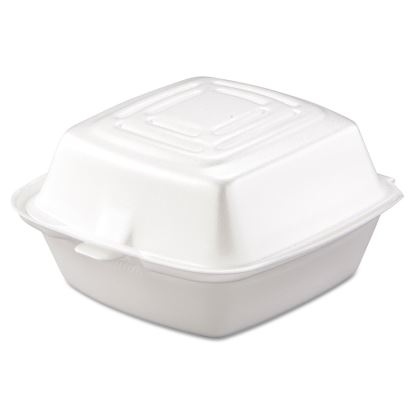 Foam Hinged Lid Containers, 5.38 x 5.5 x 2.88, White, 500/Carton1