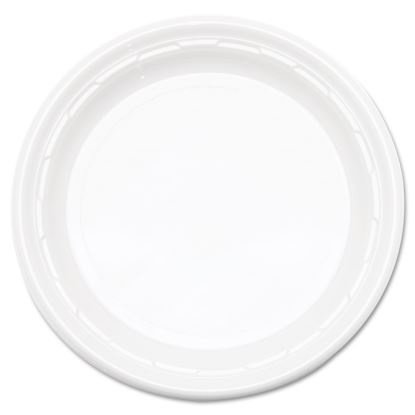 Famous Service Plastic Dinnerware, Plate, 6" dia, White, 125/Pack, 8 Packs/Carton1