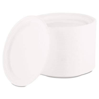 Famous Service Plastic Dinnerware, Plate, 6" dia, White, 125/Pack1
