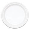 Famous Service Plastic Dinnerware, Plate, 6" dia, White, 125/Pack2