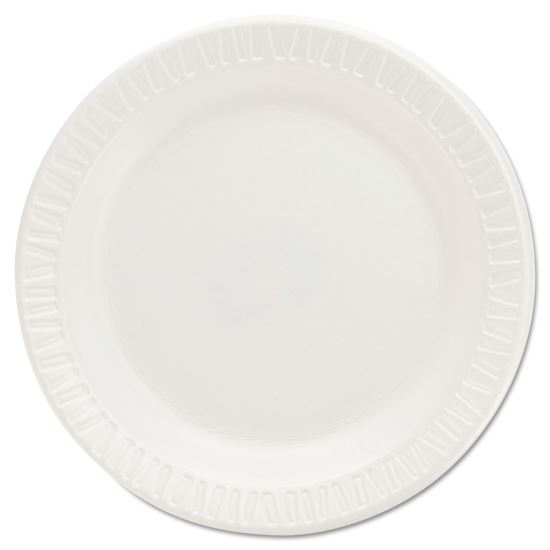 Quiet Classic Laminated Foam Dinnerware Plates, 6", White, 125/Pack, 8 Packs/Carton1