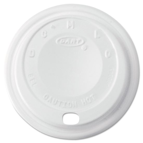 Cappuccino Dome Sipper Lids, Fits 8 oz to 10 oz Cups, White, 1,000/Carton1