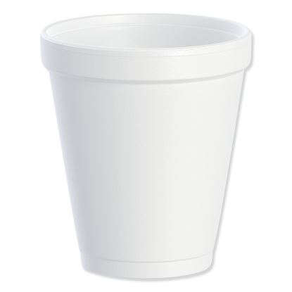 Foam Drink Cups, 8 oz, White, 25/Bag, 40 Bags/Carton1