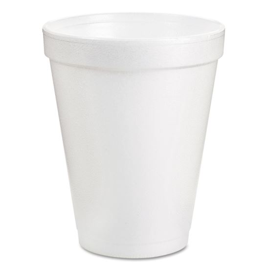 Foam Drink Cups, 8 oz, White, 25/Pack1