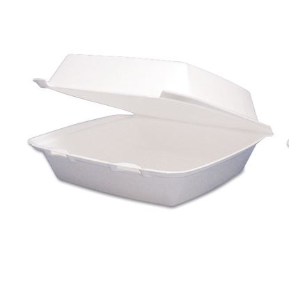 Foam Hinged Lid Containers, 9.25 x 9.5 x 3, 200/Carton1