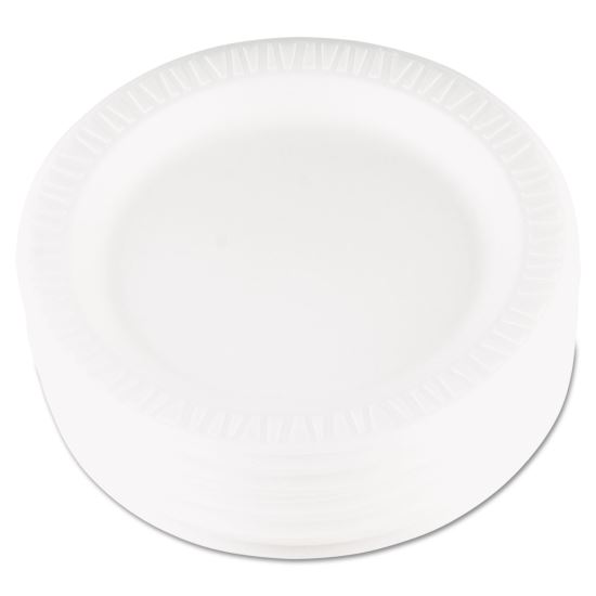 Quiet Classic Laminated Foam Dinnerware, Plate, 9" dia, White, 125/Pack, 4 Packs/Carton1