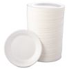 Quiet Classic Laminated Foam Dinnerware, Plate, 9" dia, White, 125/Pack, 4 Packs/Carton2