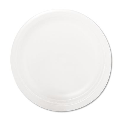 Quiet Classic Laminated Foam Dinnerware Plate, 9" dia, White, 125/Pack1