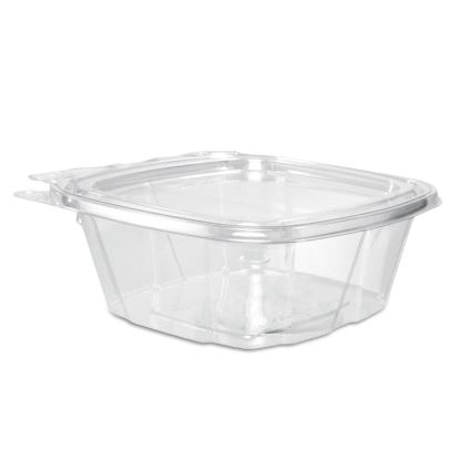 ClearPac SafeSeal Tamper-Resistant, Tamper-Evident Containers, Flat Lid, 12 oz, 4.9 x 2 x 5.5, Clear, 100/Bag, 2 Bags/Carton1