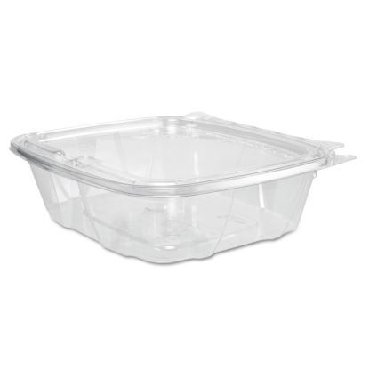 ClearPac SafeSeal Tamper-Resistant, Tamper-Evident Containers, Flat Lid, 24 oz, 6.4 x 1.9 x 7.1, Clear, 100/Bag, 2 Bags/CT1