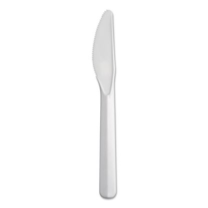 Bonus Polypropylene Cutlery, Knife, White, 5", 1000/Carton1