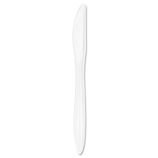 Style Setter Mediumweight Plastic Knives, White, 1000/Carton1