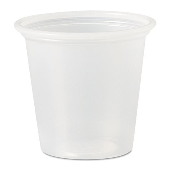 Polystyrene Portion Cups, 1.25 oz, Translucent, 2,500/Carton1