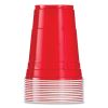 Solo Plastic Party Cold Cups, 16 oz, Red, 50/Bag, 20 Bags/Carton2