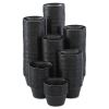 Polystyrene Portion Cups, 2 oz, Black, 250/Bag, 10 Bags/Carton2