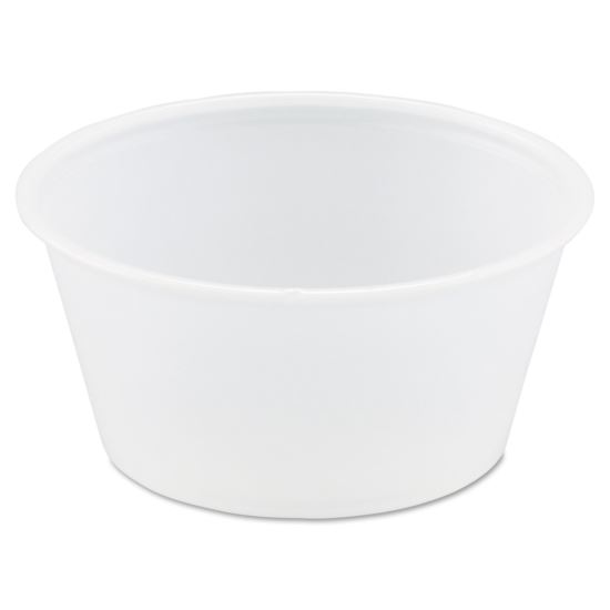 Polystyrene Portion Cups, 3.25 oz, Translucent, 250/Bag, 10 Bags/Carton1