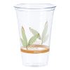 Bare Eco-Forward RPET Cold Cups 20 oz, Leaf Design, Clear, 50/Pack, 12 Packs/Carton1