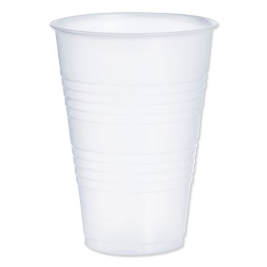 High-Impact Polystyrene Cold Cups, 14 oz, Translucent, 50 Cups/Sleeve. 20 Sleeves/Carton1