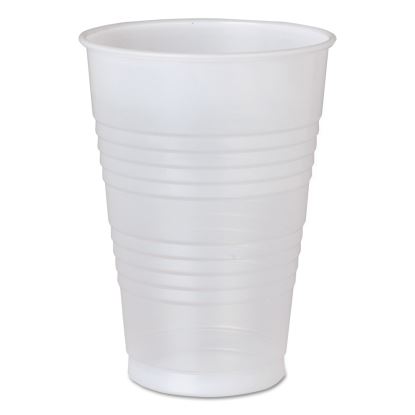 High-Impact Polystyrene Cold Cups, 16 oz, Translucent, 50/Pack1