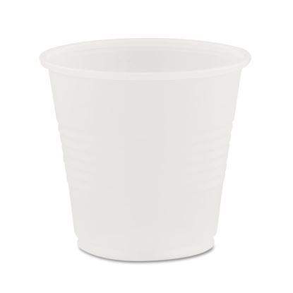 High-Impact Polystyrene Cold Cups, 3.5 oz, Translucent, 100 Cups/Sleeve, 25 Sleeves/Carton1