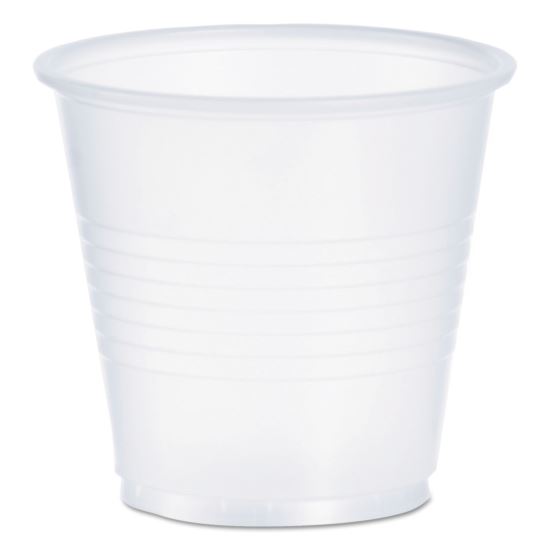High-Impact Polystyrene Cold Cups, 3.5 oz, Translucent, 100/Pack1
