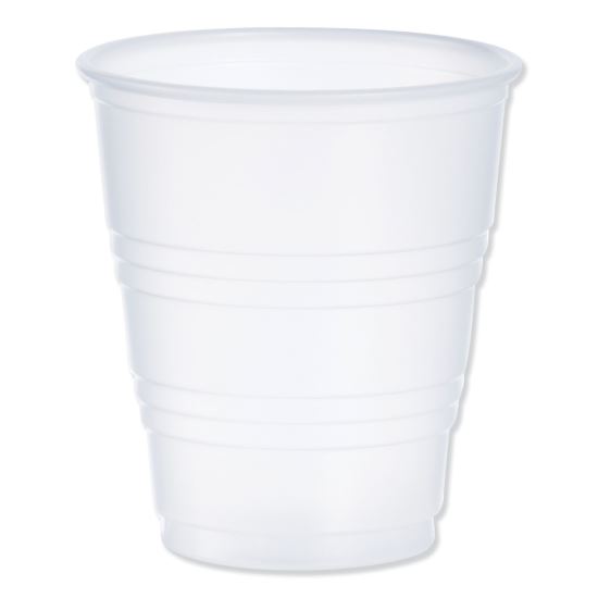 High-Impact Polystyrene Cold Cups, 5 oz, Translucent, 100 Cups/Sleeve, 25 Sleeves/Carton1